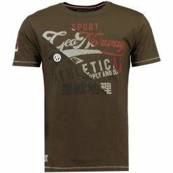 Geographical Norway JEAL T-shirts & Polos Couleur Kaki
