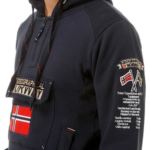 Geographical Norway GYMCLASS Sweats & Polaires Couleur Bleu 4 Geographical Norway GYMCLASS Sweats & Polaires Couleur Bleu – Image 2