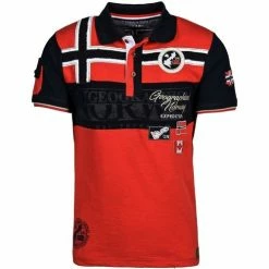 Geographical Norway KARADOCK T-shirts & Polos Couleur Rouge