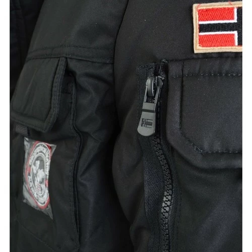 Geographical Norway ARTHUR Manteaux Couleur Noir 8 Geographical Norway ARTHUR Manteaux Couleur Noir – Image 6