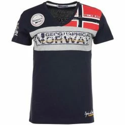Geographical Norway JIDNEY T-shirts & Polos Couleur Bleu