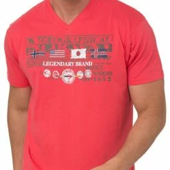 Geographical Norway T-Shirt à manches courtes en coton T-shirts & Polos Couleur Rouge 6 Geographical Norway T-Shirt à manches courtes en coton T-shirts & Polos Couleur Rouge -Geographical Norway Soldes 22460485 500 B