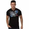 Geographical Norway T-Shirt à manches courtes en coton T-shirts & Polos Couleur Noir -Geographical Norway Soldes 22460486 500 A