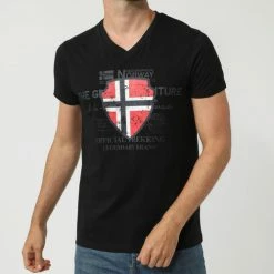 Geographical Norway T-Shirt casual en coton T-shirts & Polos Couleur Noir 7 Geographical Norway T-Shirt casual en coton T-shirts & Polos Couleur Noir -Geographical Norway Soldes 22460493 500 B