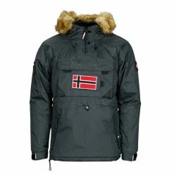Geographical Norway BARBIER Manteaux Couleur Gris Foncé