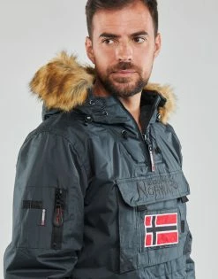 Geographical Norway BARBIER Manteaux Couleur Gris Foncé -Geographical Norway Soldes 22796273 500 E