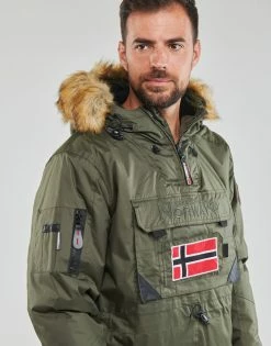 Geographical Norway BARBIER Manteaux Couleur Kaki -Geographical Norway Soldes 22796274 500 E