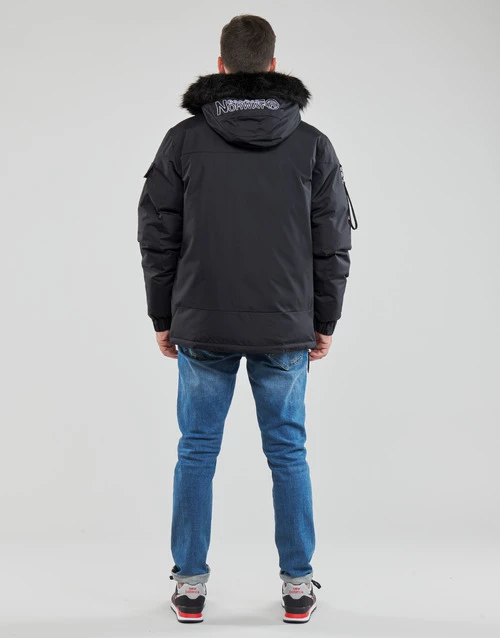 Geographical Norway BRUNO Manteaux Couleur Noir 6 Geographical Norway BRUNO Manteaux Couleur Noir – Image 4