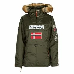 Geographical Norway BRIDGET Manteaux Couleur Kaki -Geographical Norway Soldes 22796292 500 A