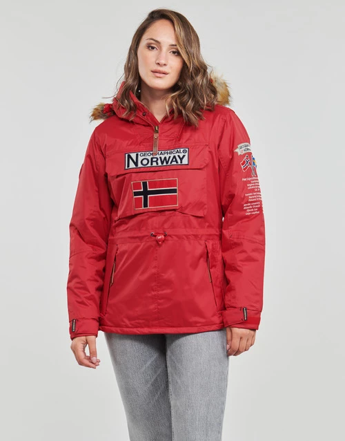 Geographical Norway BRIDGET Manteaux Couleur Rouge 3 Geographical Norway BRIDGET Manteaux Couleur Rouge