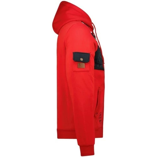 Geographical Norway Sweat Homme GeoNorway Garadock Sweats & Polaires Couleur Rouge 5 Geographical Norway Sweat Homme GeoNorway Garadock Sweats & Polaires Couleur Rouge – Image 3