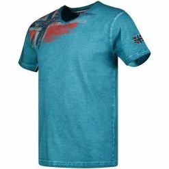 Geographical Norway Tshirt Homme GeoNorway Jimac T-shirts & Polos Couleur Bleu -Geographical Norway Soldes 22878525 500 B