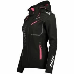 Geographical Norway Softshell Femme Reine A056 Sweats & Polaires Couleur Noir -Geographical Norway Soldes 22880296 500 B