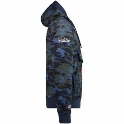 Geographical Norway Sweat Homme GeoNorway Gymclass Camo Sweats & Polaires Couleur Bleu -Geographical Norway Soldes 22880297 500 C
