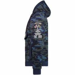 Geographical Norway Sweat Homme GeoNorway Gymclass Camo Sweats & Polaires Couleur Bleu -Geographical Norway Soldes 22880297 500 D