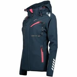 Geographical Norway Softshell Femme Reine A056 Sweats & Polaires Couleur Bleu -Geographical Norway Soldes 22880298 500 B