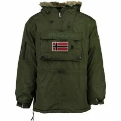 Geographical Norway Parka à capuche Beco Vestes Couleur kaki