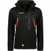 Geographical Norway Veste imperméable à capuche Techno Vestes Couleur noir -Geographical Norway Soldes 23061664 500 A