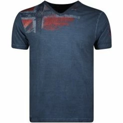 Geographical Norway JIMAC T-shirts & Polos Couleur Bleu