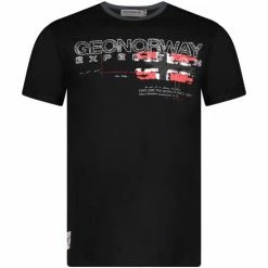 Geographical Norway JISLAND T-shirts & Polos Couleur Noir