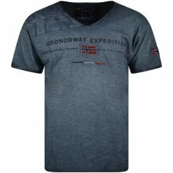 Geographical Norway JIWASH T-shirts & Polos Couleur Bleu