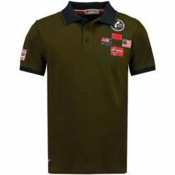 Geographical Norway KUNDREDAL T-shirts & Polos Couleur Kaki