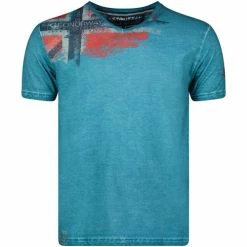 Geographical Norway JIMAC T-shirts & Polos Couleur Bleu