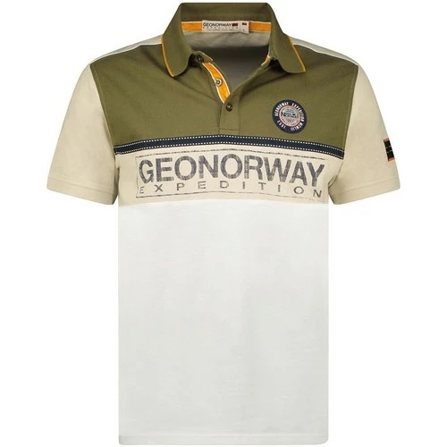 Geographical Norway Polo Homme GeoNorway Kweeny T-shirts & Polos Couleur Kaki 3 Geographical Norway Polo Homme GeoNorway Kweeny T-shirts & Polos Couleur Kaki