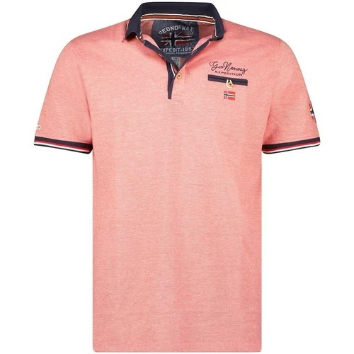 Geographical Norway Polo Homme GeoNorway Kblended T-shirts & Polos Couleur Orange 3 Geographical Norway Polo Homme GeoNorway Kblended T-shirts & Polos Couleur Orange