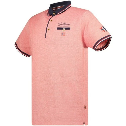 Geographical Norway Polo Homme GeoNorway Kblended T-shirts & Polos Couleur Orange 4 Geographical Norway Polo Homme GeoNorway Kblended T-shirts & Polos Couleur Orange – Image 2