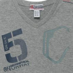 Geographical Norway T-Shirt col V JAVIAR T-shirts & Polos Couleur Gris -Geographical Norway Soldes 23220898 500 B