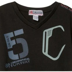 Geographical Norway T-Shirt col V JAVIAR T-shirts & Polos Couleur Noir -Geographical Norway Soldes 23220899 500 B