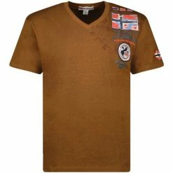 Geographical Norway JOTHAM T-shirts & Polos Couleur Kaki