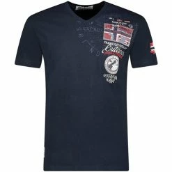 Geographical Norway JOTHAM T-shirts & Polos Couleur Bleu