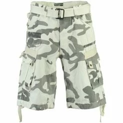 Geographical Norway Bermuda Homme Panoramique Camo New Shorts & Bermudas Couleur Blanc