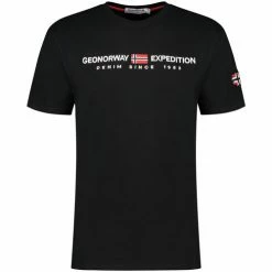 Geographical Norway JONDO T-shirts & Polos Couleur Noir