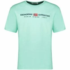 Geographical Norway JONDO T-shirts & Polos Couleur Vert