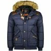 Geographical Norway Doudoune Homme GeoNorway Belphegore Manteaux Couleur Bleu -Geographical Norway Soldes 24124861 500 A