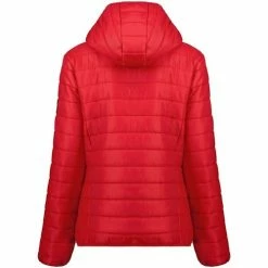 Geographical Norway Doudoune Femme GeoNorway Atika Hood Manteaux Couleur Rouge -Geographical Norway Soldes 24128073 500 D