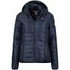 Geographical Norway Doudoune Femme GeoNorway Atika Hood Manteaux Couleur Bleu -Geographical Norway Soldes 24128077 500 A