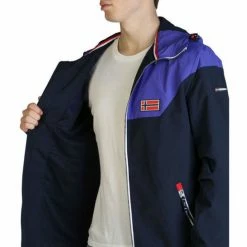 Geographical Norway - Afond_man Manteaux Couleur Bleu -Geographical Norway Soldes 24140124 500 D