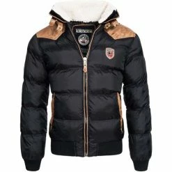 Geographical Norway Veste d'hiver Alenou Manteaux Couleur Noir