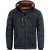Geographical Norway Veste d'hiver pour homme Beachwood Sweats & Polaires Couleur Marine