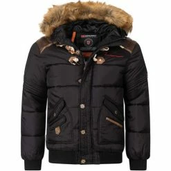 Geographical Norway VESTE HOMME D'HIVER Belphegor Manteaux Couleur Noir