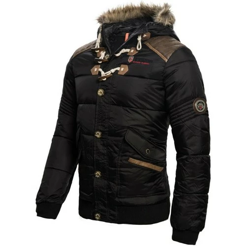 Geographical Norway VESTE HOMME D'HIVER Belphegor Manteaux Couleur Noir 4 Geographical Norway VESTE HOMME D'HIVER Belphegor Manteaux Couleur Noir – Image 2