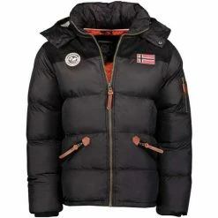 Geographical Norway Veste d'hiver pour homme Celian Manteaux Couleur Noir
