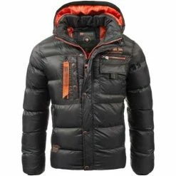 Geographical Norway Veste d'hiver pour homme Citernier Manteaux Couleur Noir