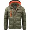 Geographical Norway Veste d'hiver pour homme Citernier Manteaux Couleur Olive -Geographical Norway Soldes 24268182 500 A