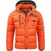 Geographical Norway Veste d'hiver pour homme Citernier Manteaux Couleur Orange -Geographical Norway Soldes 24268184 500 A