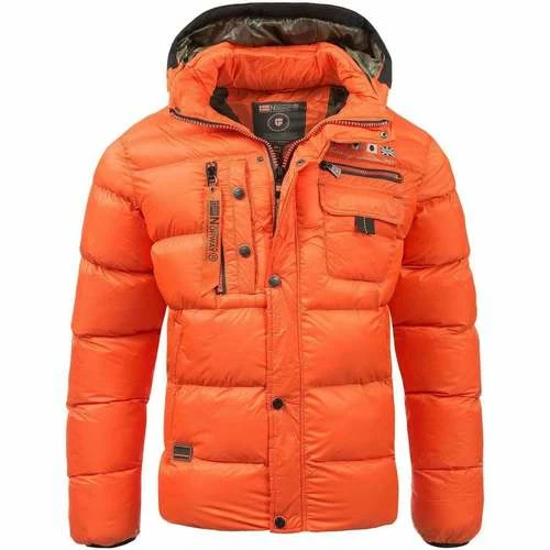 Geographical Norway Veste d'hiver pour homme Citernier Manteaux Couleur Orange 3 Geographical Norway Veste d'hiver pour homme Citernier Manteaux Couleur Orange